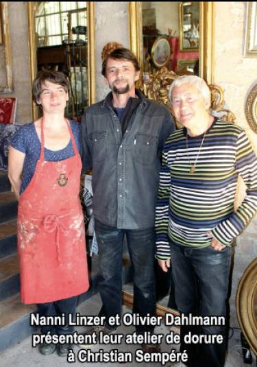 Olivier DAHLMANN et Suzanne LINZEA Doreurs à la feuille